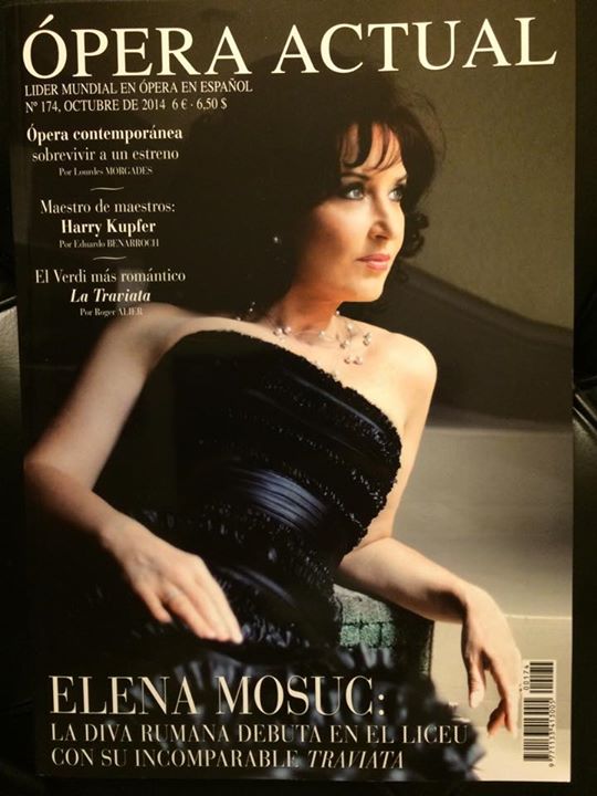 Elena Mosuc, pe coperta reviste spaniole Opera Actual