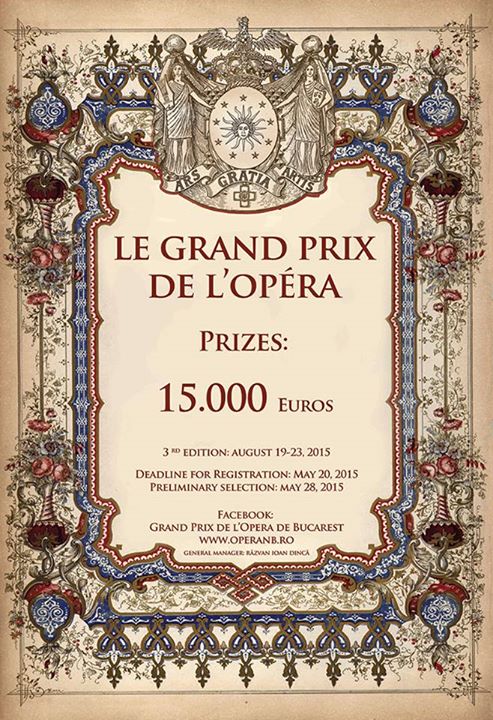 ,,Le Grand Prix de l’Opera", acreditat la Federația Mondială a Concursurilor Internaționale de Muzică