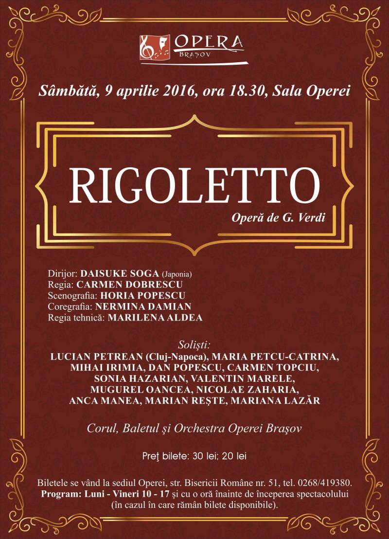 Brașov - "Rigoletto", 9 aprilie 2016‏