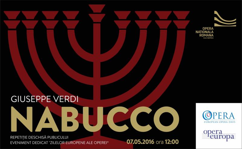 NABUCCO  - repetiție deschisă publicului Sâmbătă, 7 mai 2016, ora 12:00