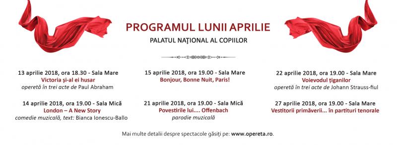 Program aprilie 2018