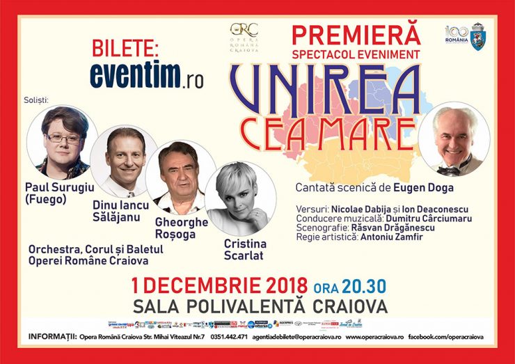 Unirea cea Mare, la Opera Română Craiova