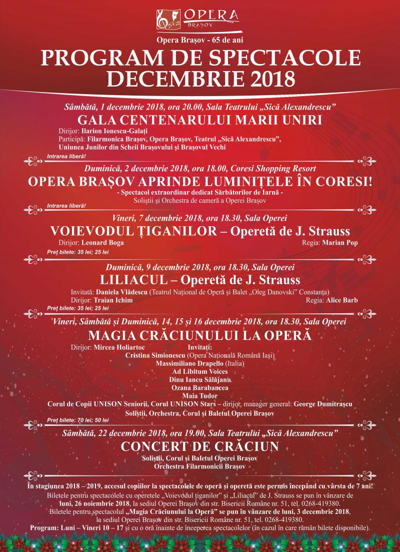 Gala Centenarului Marii Uniri, 1 decembrie 2018