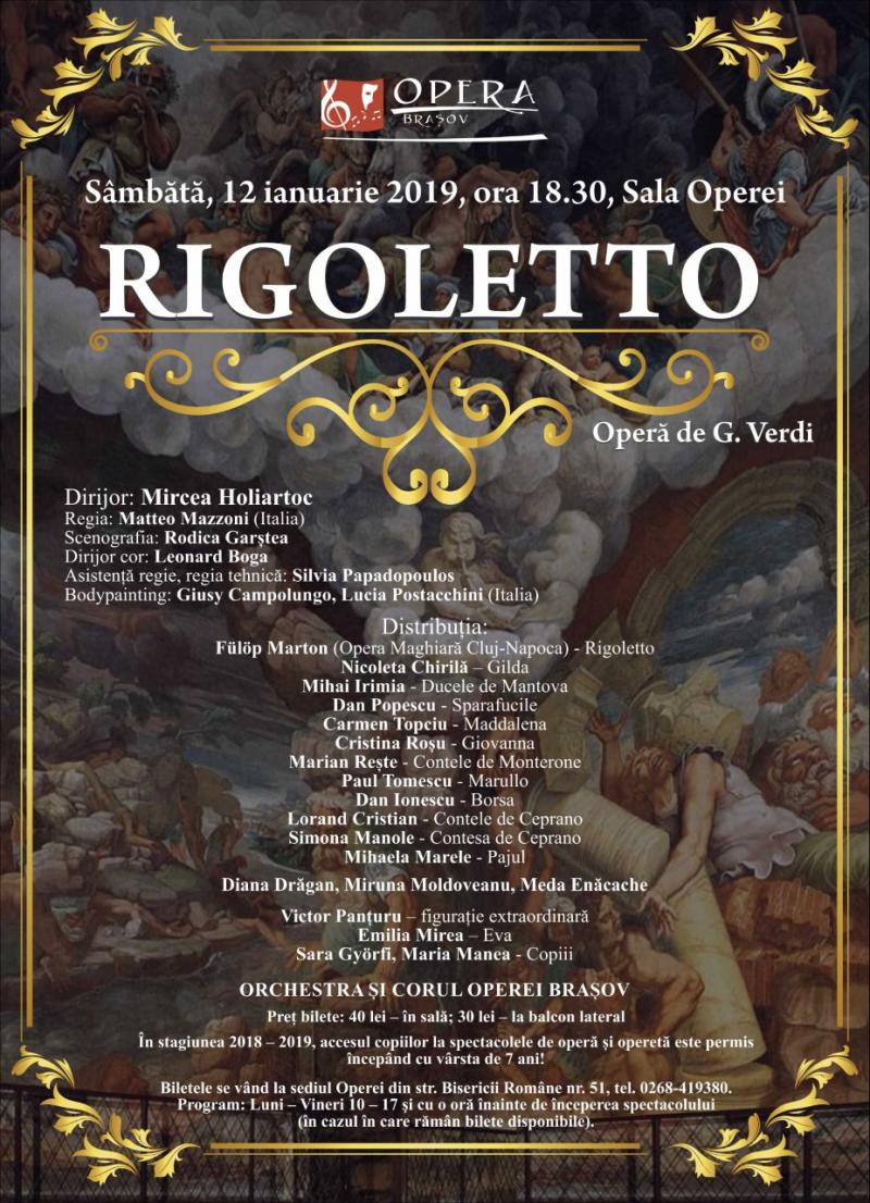 "Rigoletto" deschide 2019 la Opera Brașov!