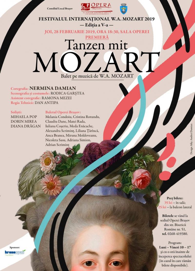 Premiera de balet "Tanzen mit Mozart" închide Festivalul Internațional W.A. Mozart 2019!