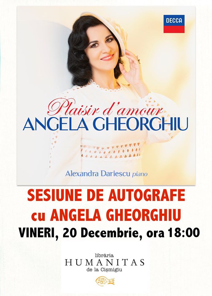 Sesiune de autografe Angela Gheorghiu