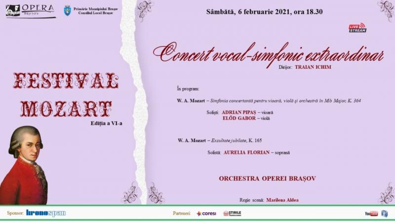 Concert vocal-simfonic extraordinar Ã®n Festivalul Mozart 2021