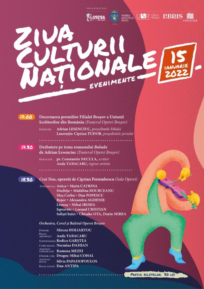 Ziua Culturii Naționale, sărbătorită la Opera Brașov!