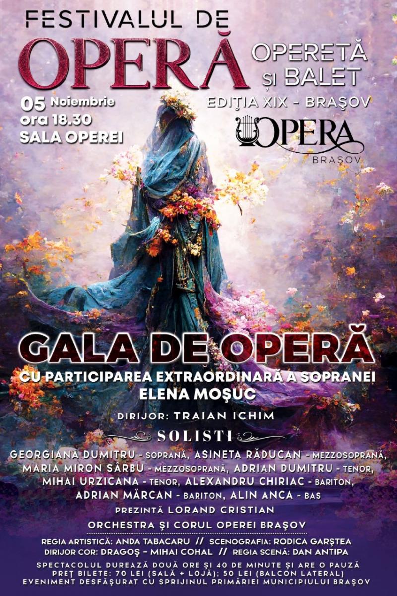 Renumita sopranÄƒ Elena MoÈ™uc, pentru prima datÄƒ, pe scena Operei BraÈ™ov