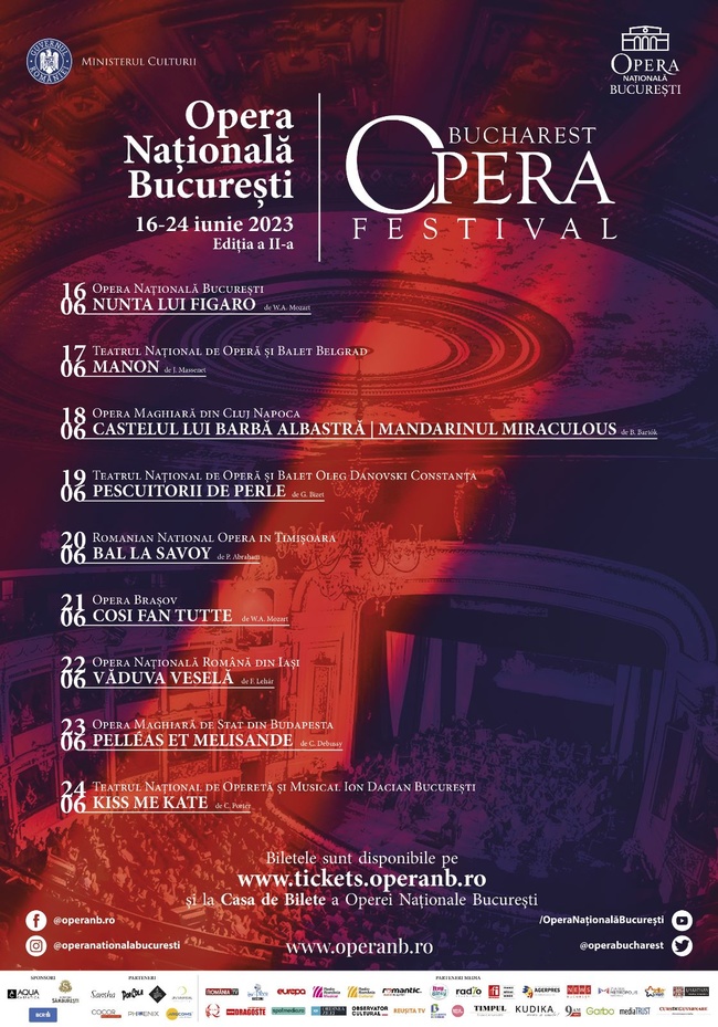 9 spectacole Ã®n 9 seri consecutive la Bucharest Opera Festival 2023