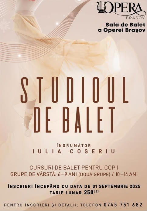 Studioul de Balet pentru Copii al Operei Brașov