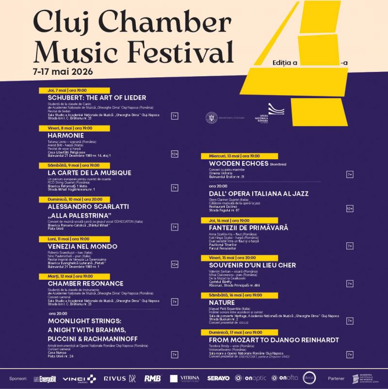 Cluj Chamber Music Festival, ultima zi pentru prețurile reduse