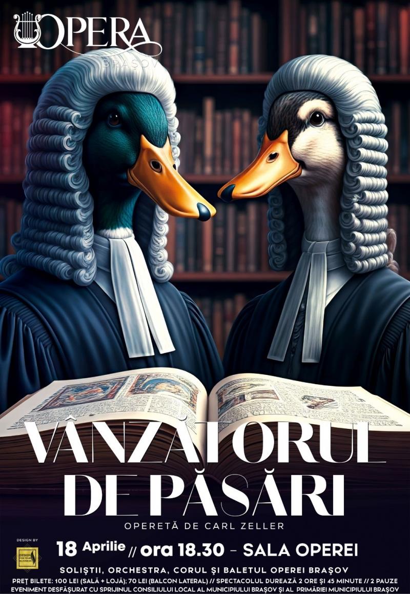 „Vânzătorul de păsări” înveselește atmosfera pe scena Operei Brașov