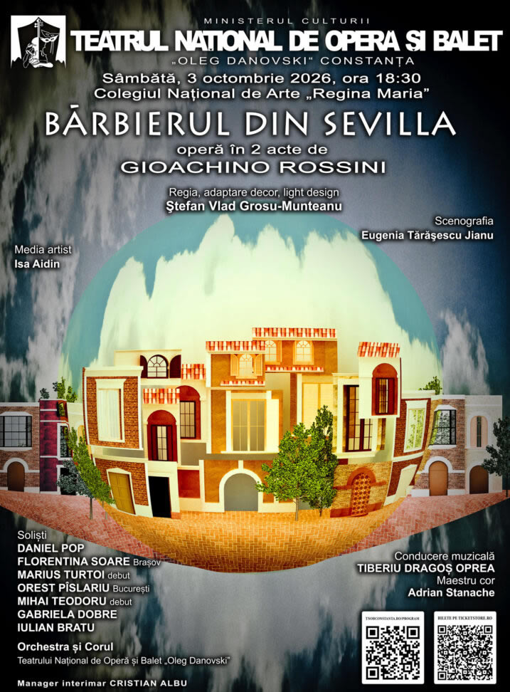 „Bărbierul din Sevilla” deschide stagiunea 2026–2027 la Constanța
