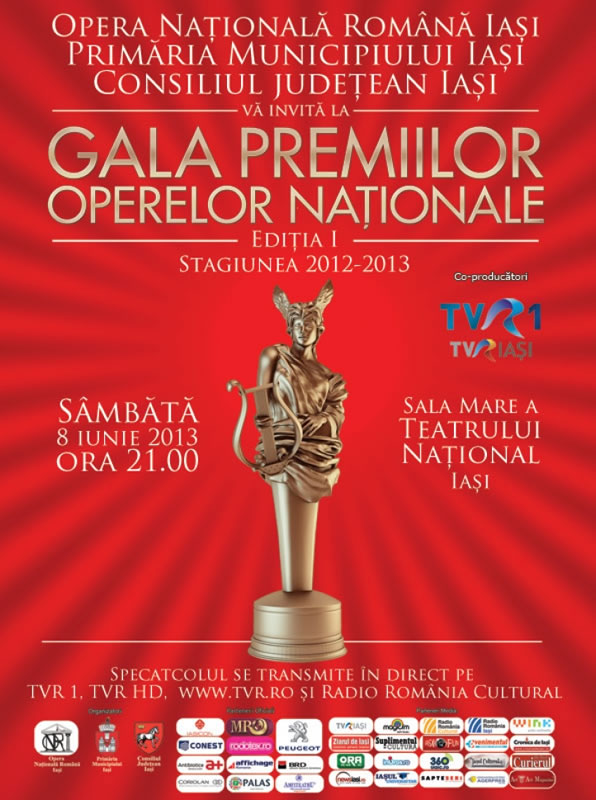 Gala Premiilor Operelor Naționale la Iași