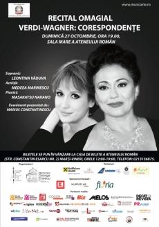 Recital omagial "Verdi-Wagner", la Ateneul Român