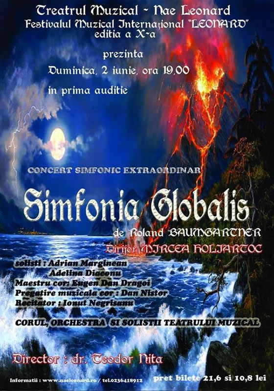 Simfonia “Globalis" la Teatrul Muzical “Nae Leonard"