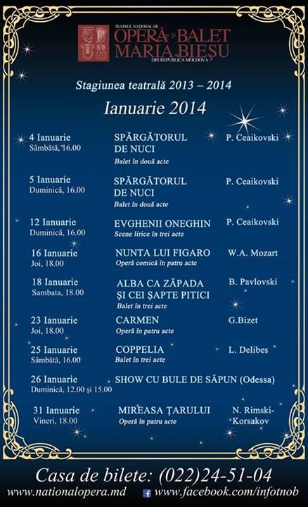 Program ianuarie 2014
