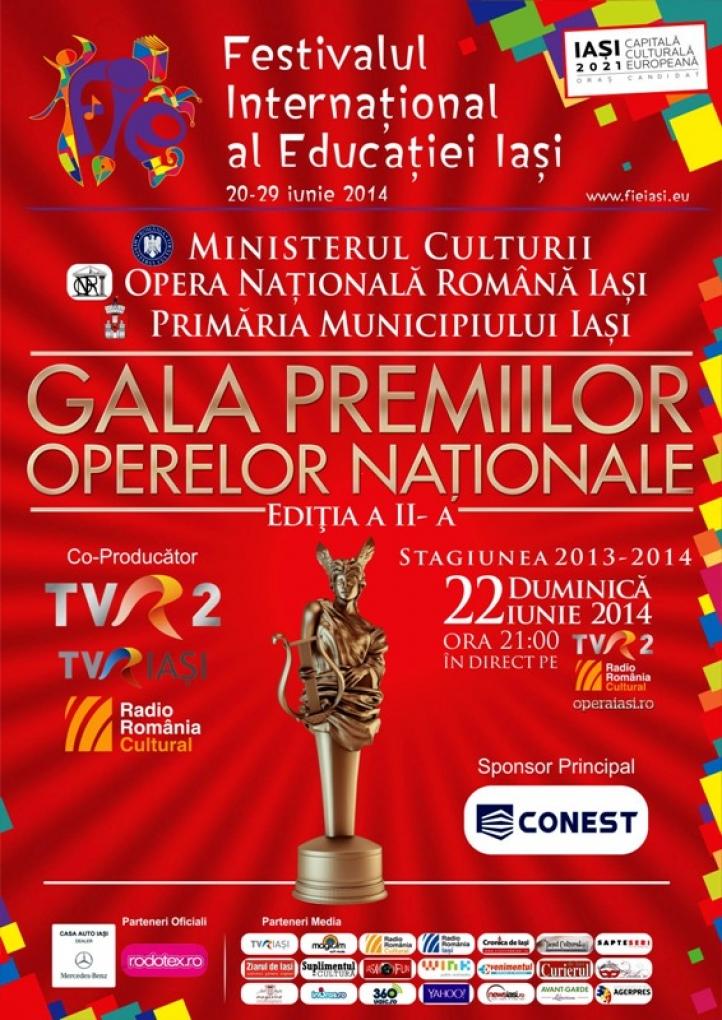 Opera Națională Română Iași anunță Gala Premiilor Operelor Naționale, ediția a II-a