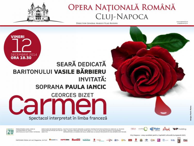 Carmen, un libret clasic fermecător pe scena lirică din Cluj vineri, 12 decembrie