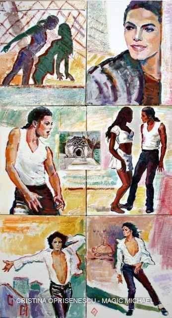 Expozitie de picturi dedicata lui Michael Jackson