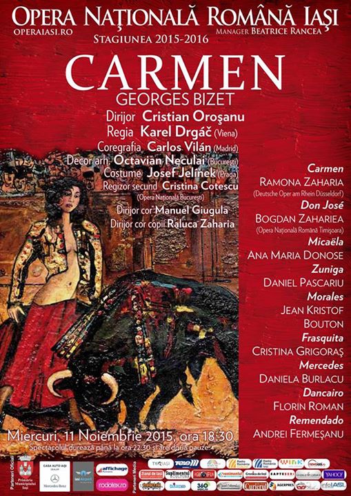 Puteți achiziționa biletele pentru "Carmen"