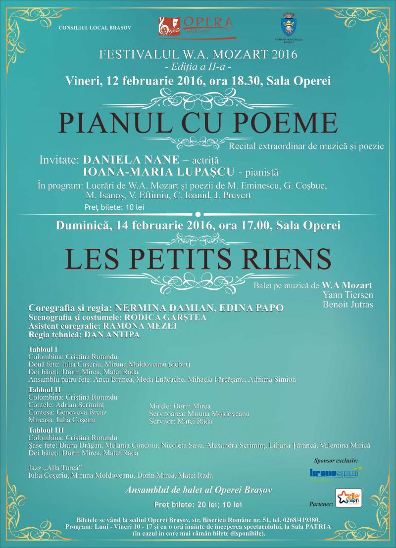 Vioara lui Enescu și "Flautul fermecat" continua Festivalul Mozart