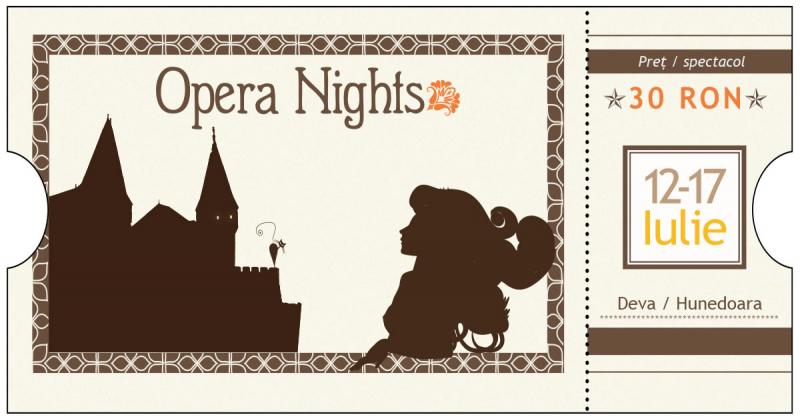 Program Opera Nights 2016, 12-17 iulie