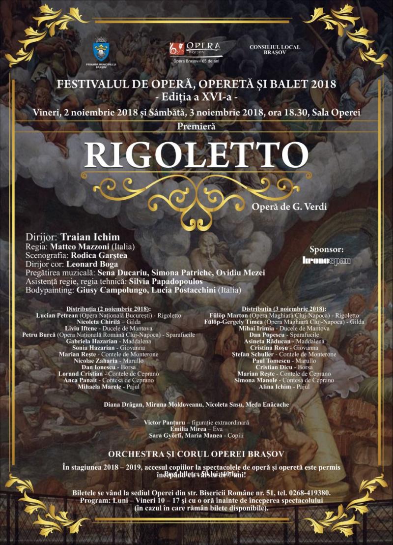 Un nou "Rigoletto" pe scena Operei Brașov!