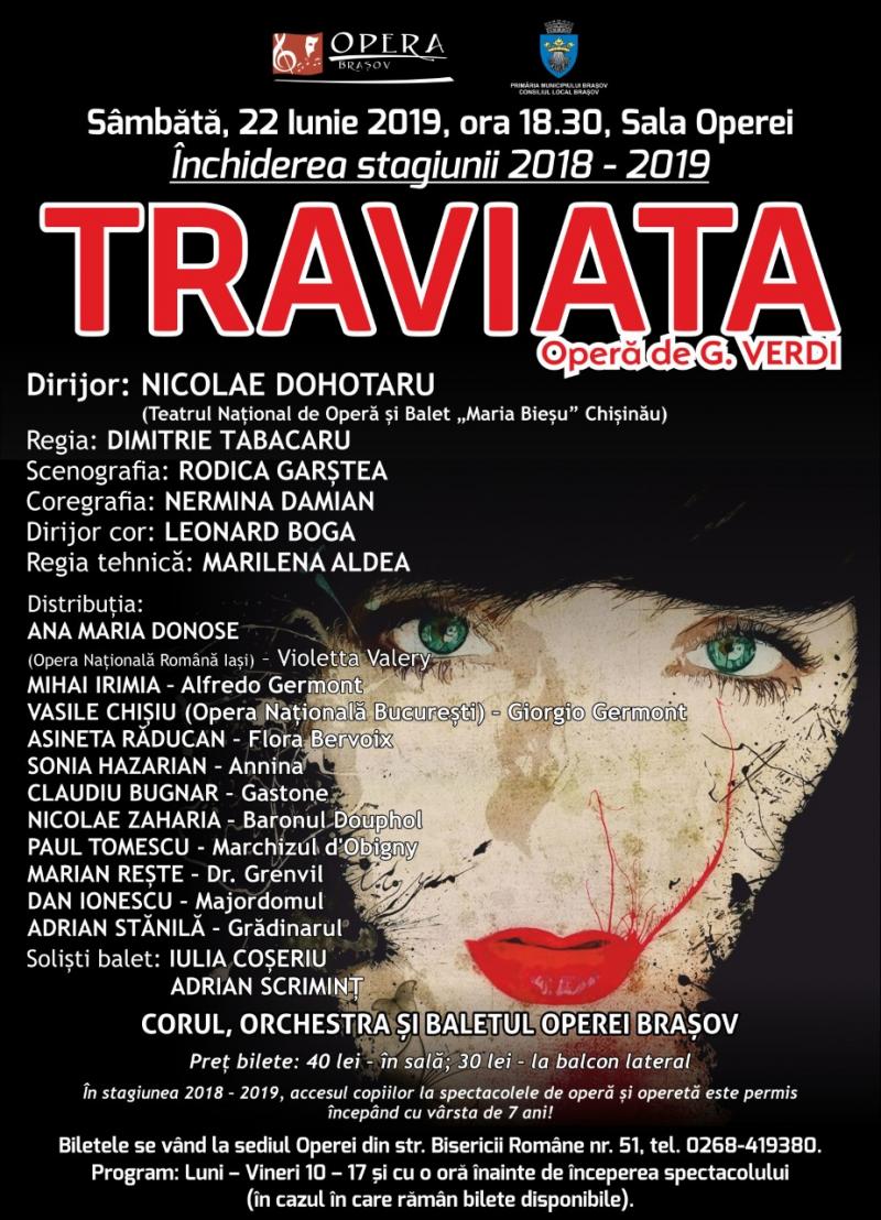 "Traviata", final de stagiune la Opera Brașov!