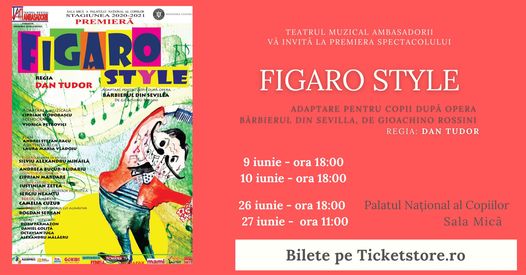 "Figaro Style", adaptare pentru copii după opera "Bărbierul din Sevilla"