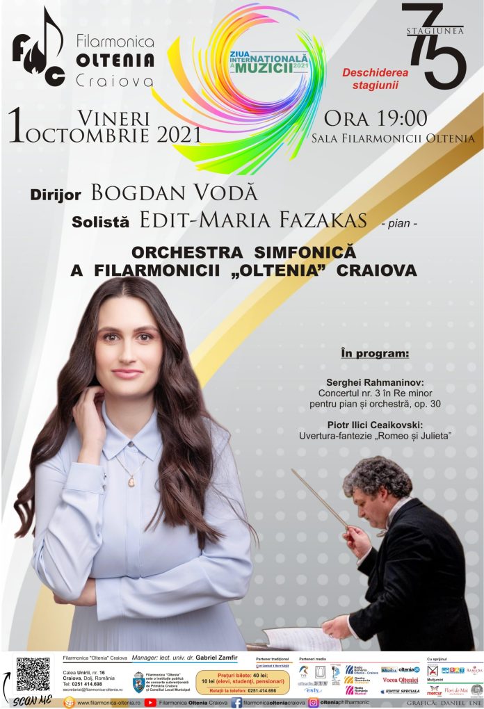 Deschiderea Stagiunii 2021/2022 la Filarmonica ”Oltenia” Craiova
