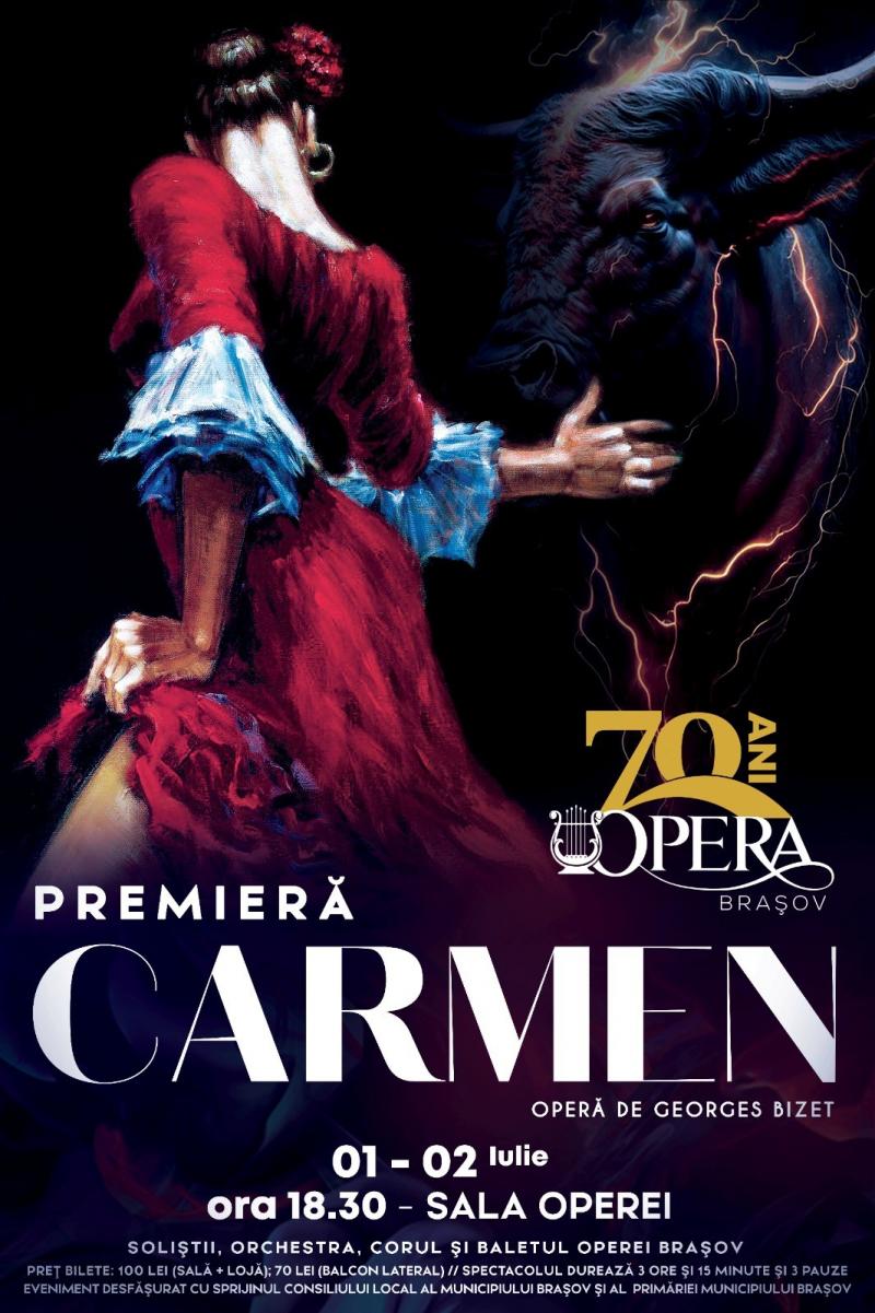 Opera BraÈ™ov Ã®nchide stagiunea cu o premierÄƒ: â€žCarmenâ€� de George Bizet!
