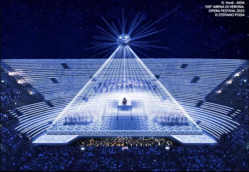 Festivalul de OperÄƒ Centenar de la Verona Arena Ã®ncepe cu spectaculoasa Aida â€žCrystalâ€�, difuzatÄƒ la nivel global pe Rai 1