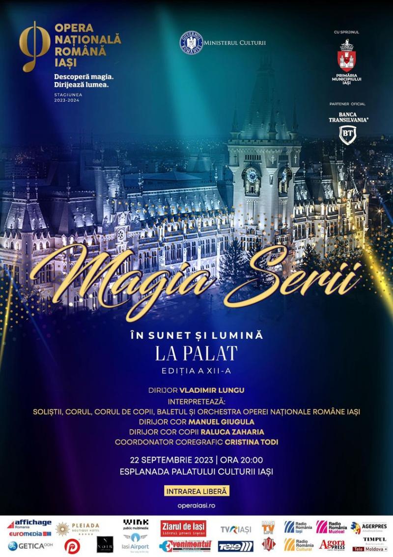 Eveniment grandios al Operei IaÈ™i pe Esplanada Palatului Culturii: â€žMagia serii Ã®n sunet È™i luminÄƒâ€�