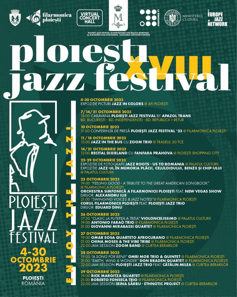 PloieÈ™ti Jazz Festival 4-10 octombrie 2023