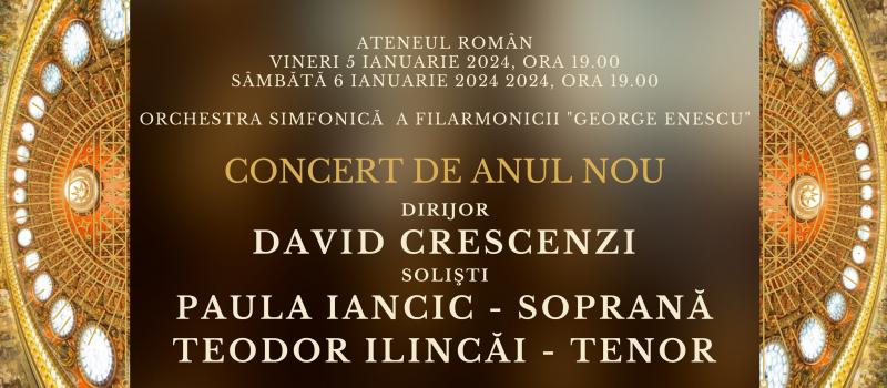 Concert pentru Anul Nou la Ateneul RomÃ¢n