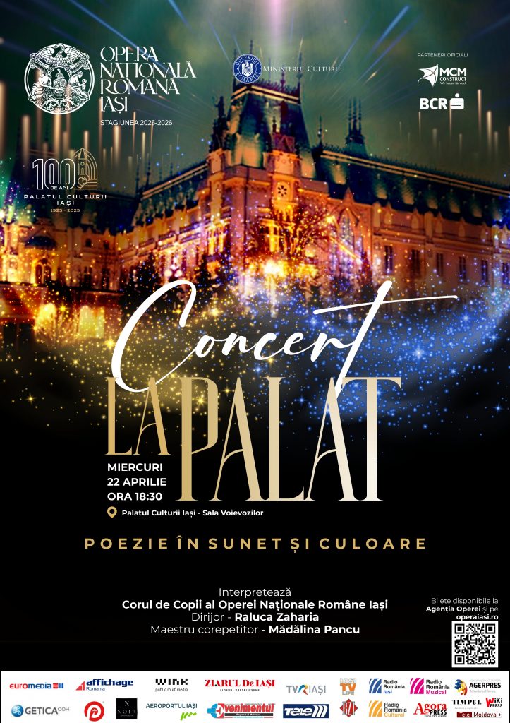 Concert la Palat susținut de Corul de Copii al Operei Iași
