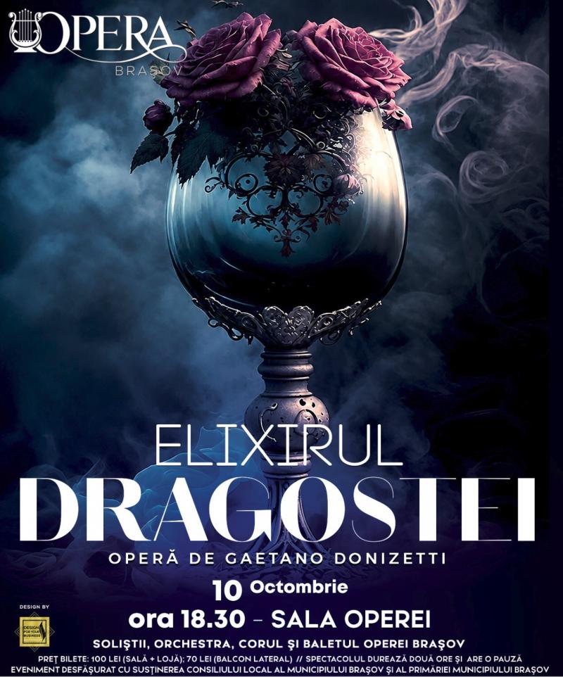 „Elixirul dragostei” se găsește la… Opera Brașov!
