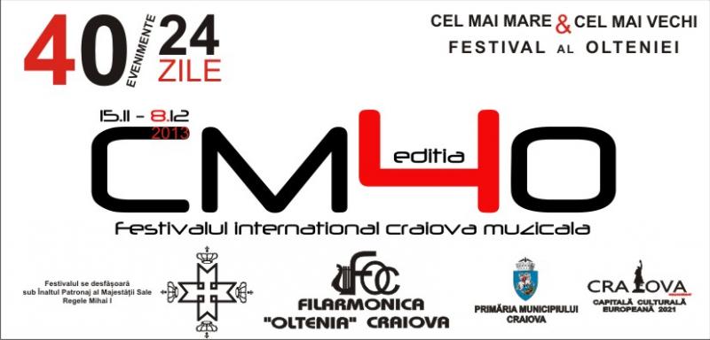 Filarmonica Oltenia organizeazÄƒ Festivalul Craiova MuzicalÄƒ Ã®n perioada 8 noiembrie - 15 decembrie